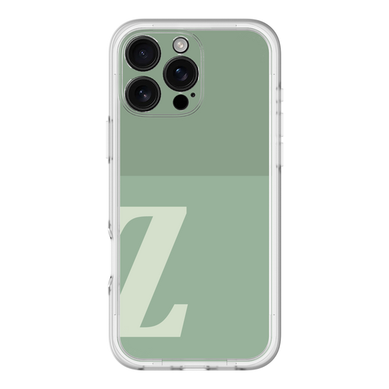 Slim Protection Premium Case［ オリジナル - initial two tone - Z green ］