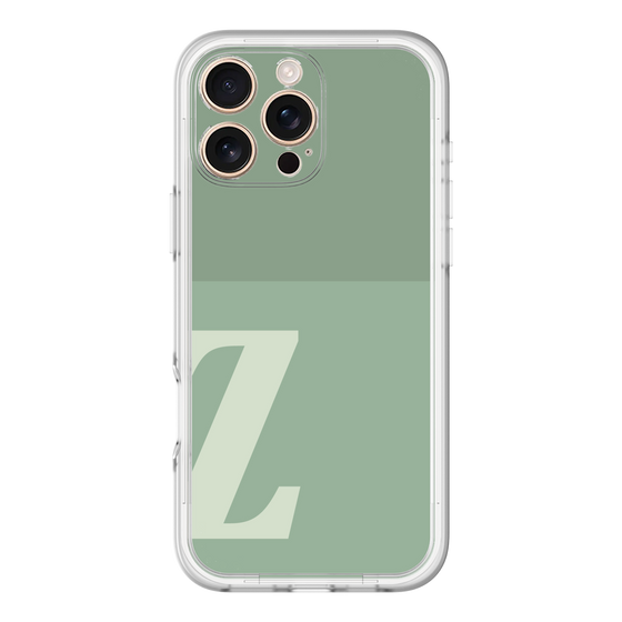 Slim Protection Premium Case［ オリジナル - initial two tone - Z green ］