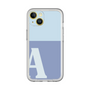 Slim Protection Premium Case［ オリジナル - initial two tone - A blue ］