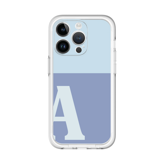 Slim Protection Premium Case［ オリジナル - initial two tone - A blue ］