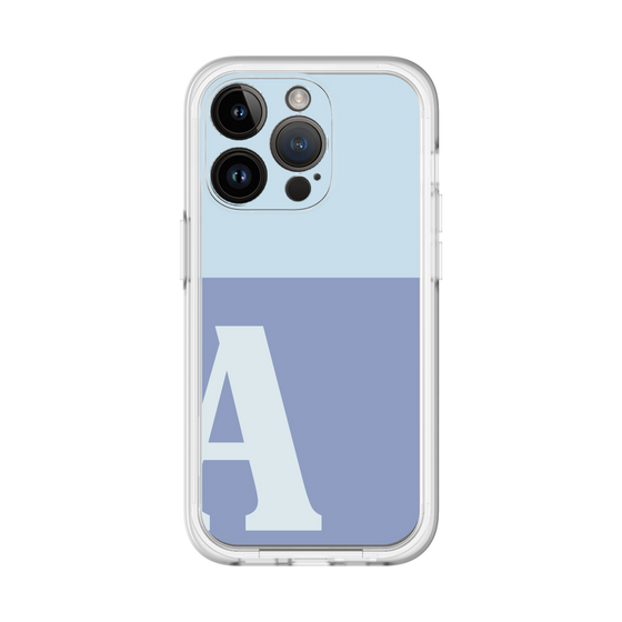 Slim Protection Premium Case［ オリジナル - initial two tone - A blue ］