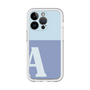 Slim Protection Premium Case［ オリジナル - initial two tone - A blue ］