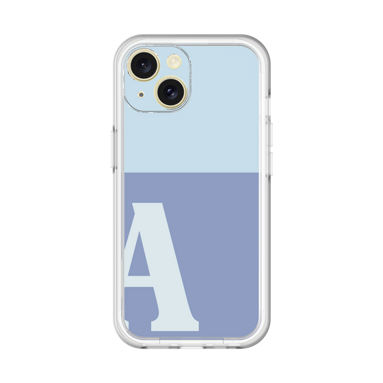 Slim Protection Premium Case［ オリジナル - initial two tone - A blue ］