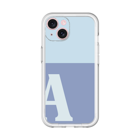 Slim Protection Premium Case［ オリジナル - initial two tone - A blue ］