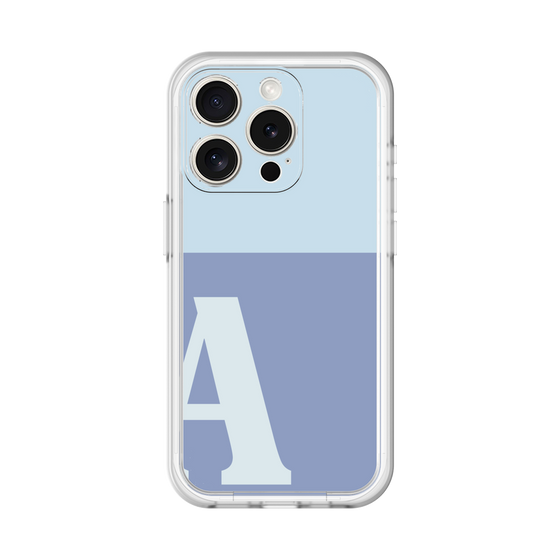 Slim Protection Premium Case［ オリジナル - initial two tone - A blue ］