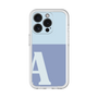Slim Protection Premium Case［ オリジナル - initial two tone - A blue ］
