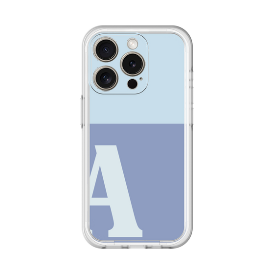 Slim Protection Premium Case［ オリジナル - initial two tone - A blue ］