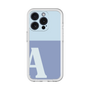 Slim Protection Premium Case［ オリジナル - initial two tone - A blue ］