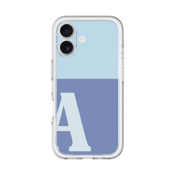 Slim Protection Premium Case［ オリジナル - initial two tone - A blue ］