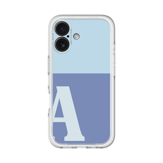 Slim Protection Premium Case［ オリジナル - initial two tone - A blue ］