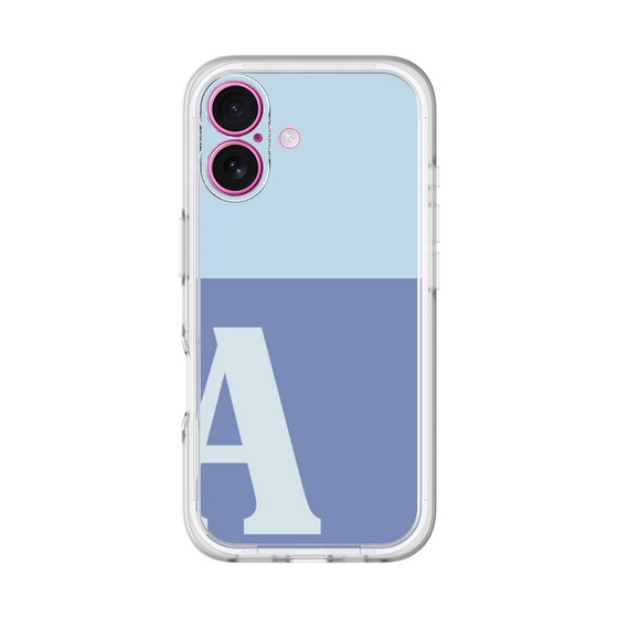 Slim Protection Premium Case［ オリジナル - initial two tone - A blue ］