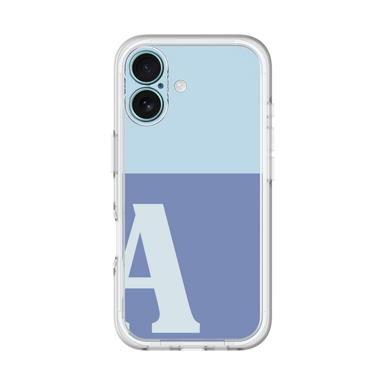 Slim Protection Premium Case［ オリジナル - initial two tone - A blue ］