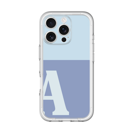 Slim Protection Premium Case［ オリジナル - initial two tone - A blue ］