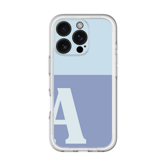 Slim Protection Premium Case［ オリジナル - initial two tone - A blue ］