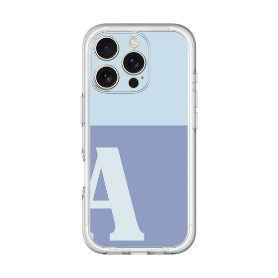 Slim Protection Premium Case［ オリジナル - initial two tone - A blue ］