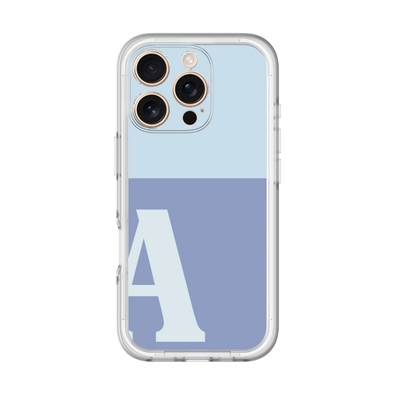 Slim Protection Premium Case［ オリジナル - initial two tone - A blue ］