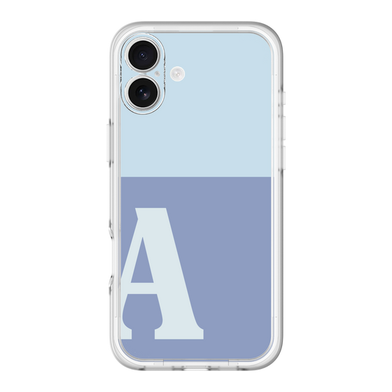 Slim Protection Premium Case［ オリジナル - initial two tone - A blue ］