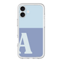 Slim Protection Premium Case［ オリジナル - initial two tone - A blue ］