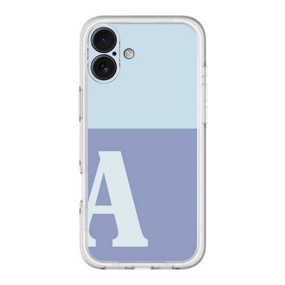 Slim Protection Premium Case［ オリジナル - initial two tone - A blue ］