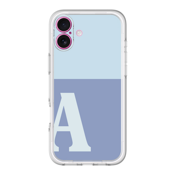 Slim Protection Premium Case［ オリジナル - initial two tone - A blue ］