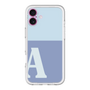 Slim Protection Premium Case［ オリジナル - initial two tone - A blue ］
