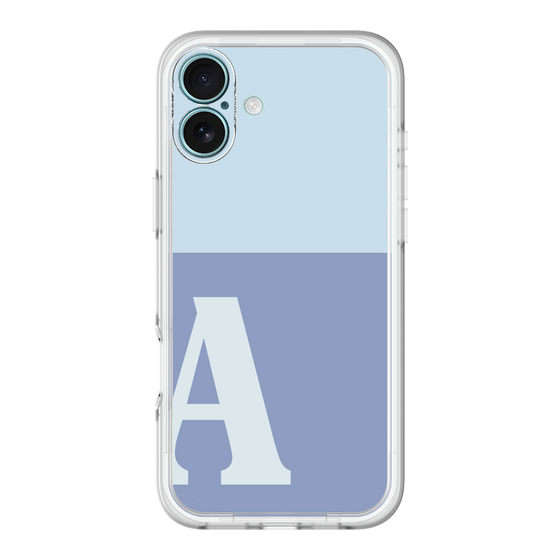 Slim Protection Premium Case［ オリジナル - initial two tone - A blue ］