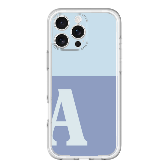 Slim Protection Premium Case［ オリジナル - initial two tone - A blue ］