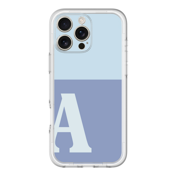 Slim Protection Premium Case［ オリジナル - initial two tone - A blue ］