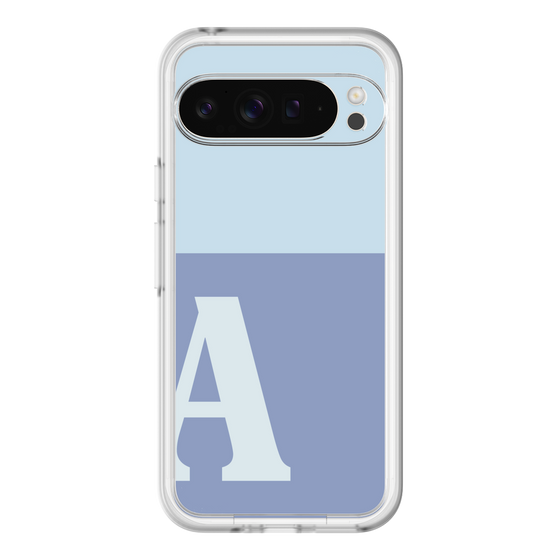 Slim Protection Premium Case［ オリジナル - initial two tone - A blue ］