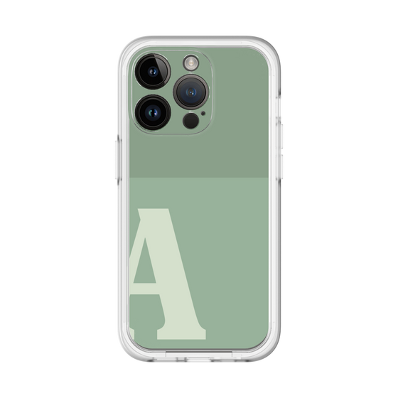 Slim Protection Premium Case［ オリジナル - initial two tone - A green ］