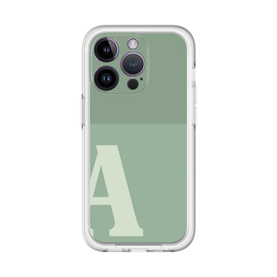 Slim Protection Premium Case［ オリジナル - initial two tone - A green ］