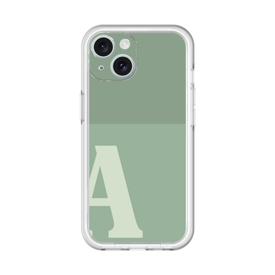 Slim Protection Premium Case［ オリジナル - initial two tone - A green ］