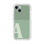 Slim Protection Premium Case［ オリジナル - initial two tone - A green ］