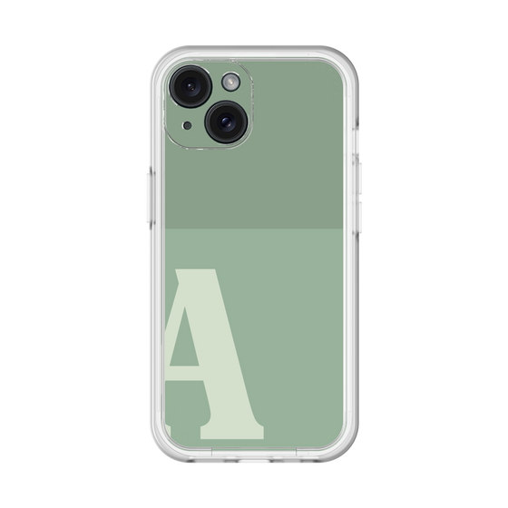 Slim Protection Premium Case［ オリジナル - initial two tone - A green ］