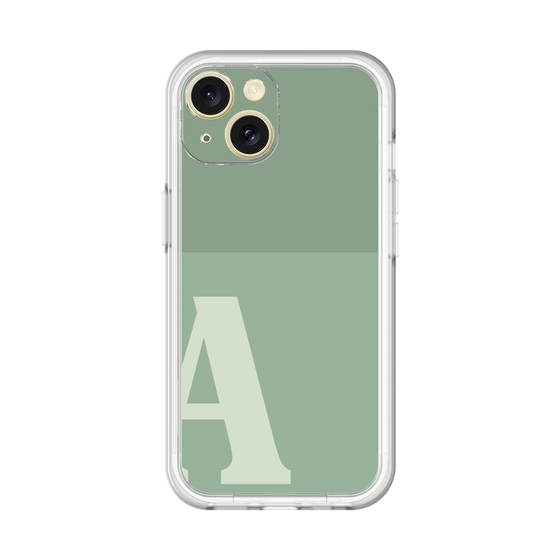 Slim Protection Premium Case［ オリジナル - initial two tone - A green ］