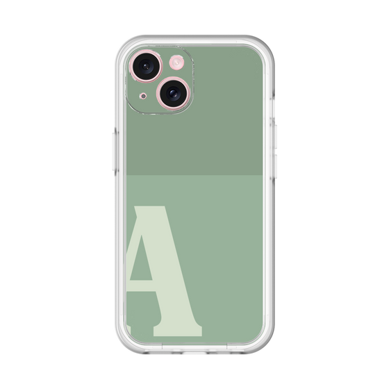 Slim Protection Premium Case［ オリジナル - initial two tone - A green ］