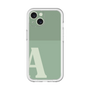 Slim Protection Premium Case［ オリジナル - initial two tone - A green ］