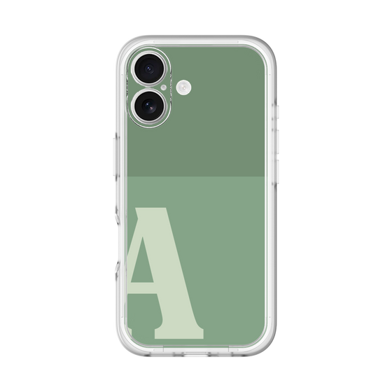 Slim Protection Premium Case［ オリジナル - initial two tone - A green ］