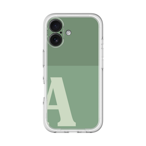 Slim Protection Premium Case［ オリジナル - initial two tone - A green ］