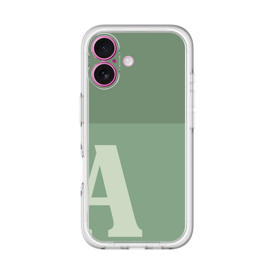 Slim Protection Premium Case［ オリジナル - initial two tone - A green ］