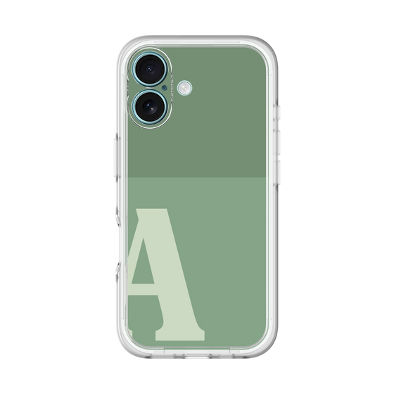 Slim Protection Premium Case［ オリジナル - initial two tone - A green ］
