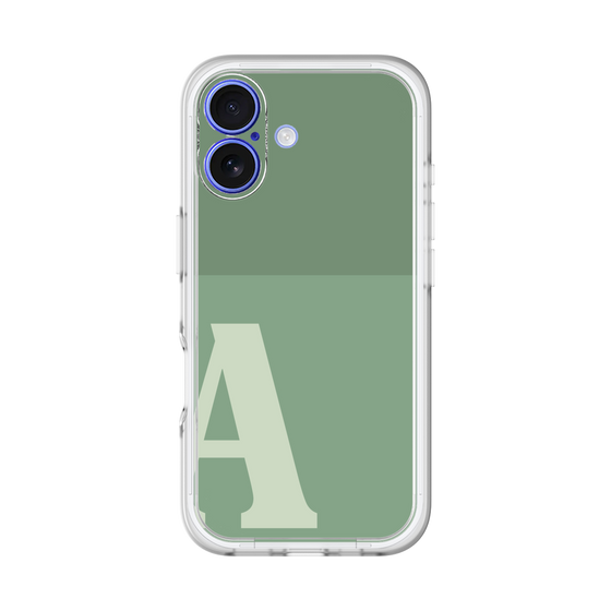 Slim Protection Premium Case［ オリジナル - initial two tone - A green ］