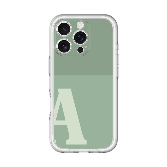 Slim Protection Premium Case［ オリジナル - initial two tone - A green ］