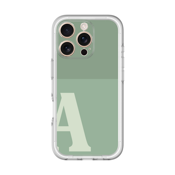 Slim Protection Premium Case［ オリジナル - initial two tone - A green ］