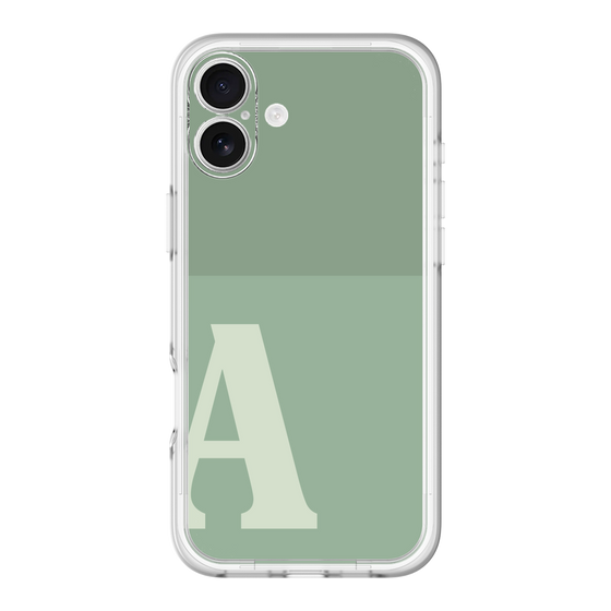 Slim Protection Premium Case［ オリジナル - initial two tone - A green ］