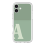 Slim Protection Premium Case［ オリジナル - initial two tone - A green ］