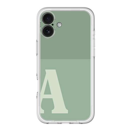Slim Protection Premium Case［ オリジナル - initial two tone - A green ］