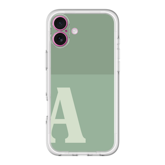 Slim Protection Premium Case［ オリジナル - initial two tone - A green ］
