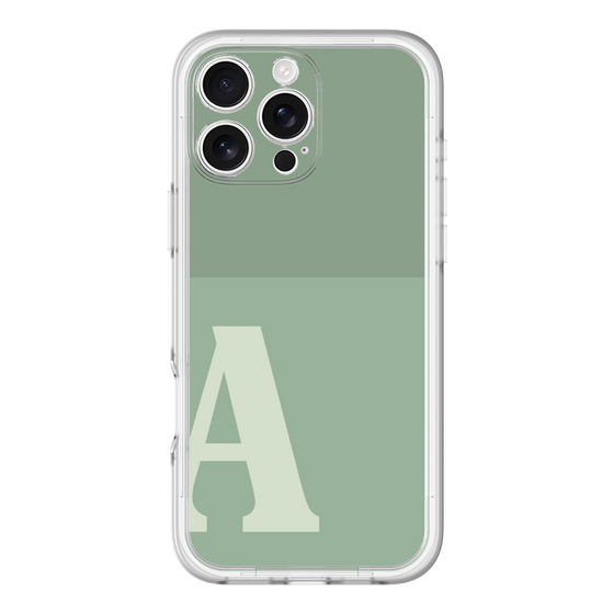Slim Protection Premium Case［ オリジナル - initial two tone - A green ］