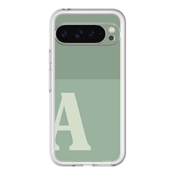 Slim Protection Premium Case［ オリジナル - initial two tone - A green ］